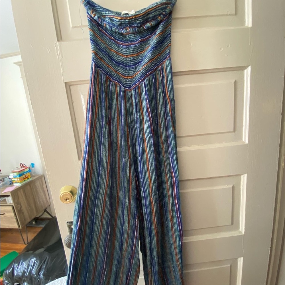Urban outfitters striped jumpsuit !!